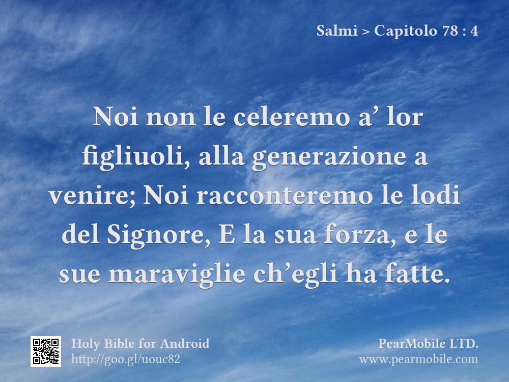 Salmi, Capitolo 78:4